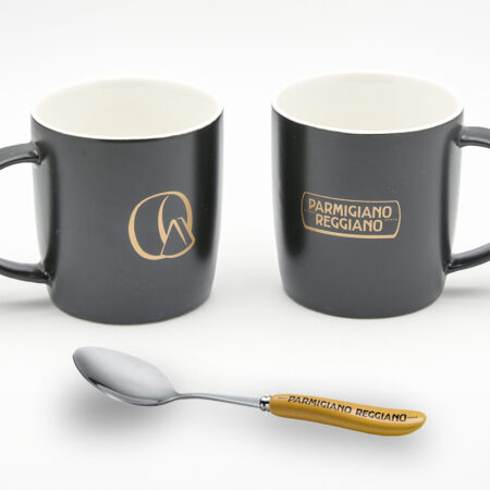 Kit tazze e cucchiaino Parmigiano Reggiano