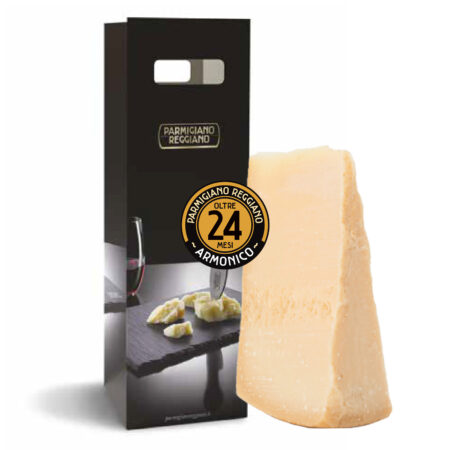 Parmigiano Reggiano D.O.P. 24 mesi (1Kg) con busta regalo